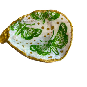 Butterfly Trinket Dish -Handcrafted Green